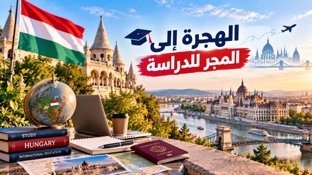 طالب يمشي قرب جسر السلاسل في بودابست في ضوء الصباح الهادئ